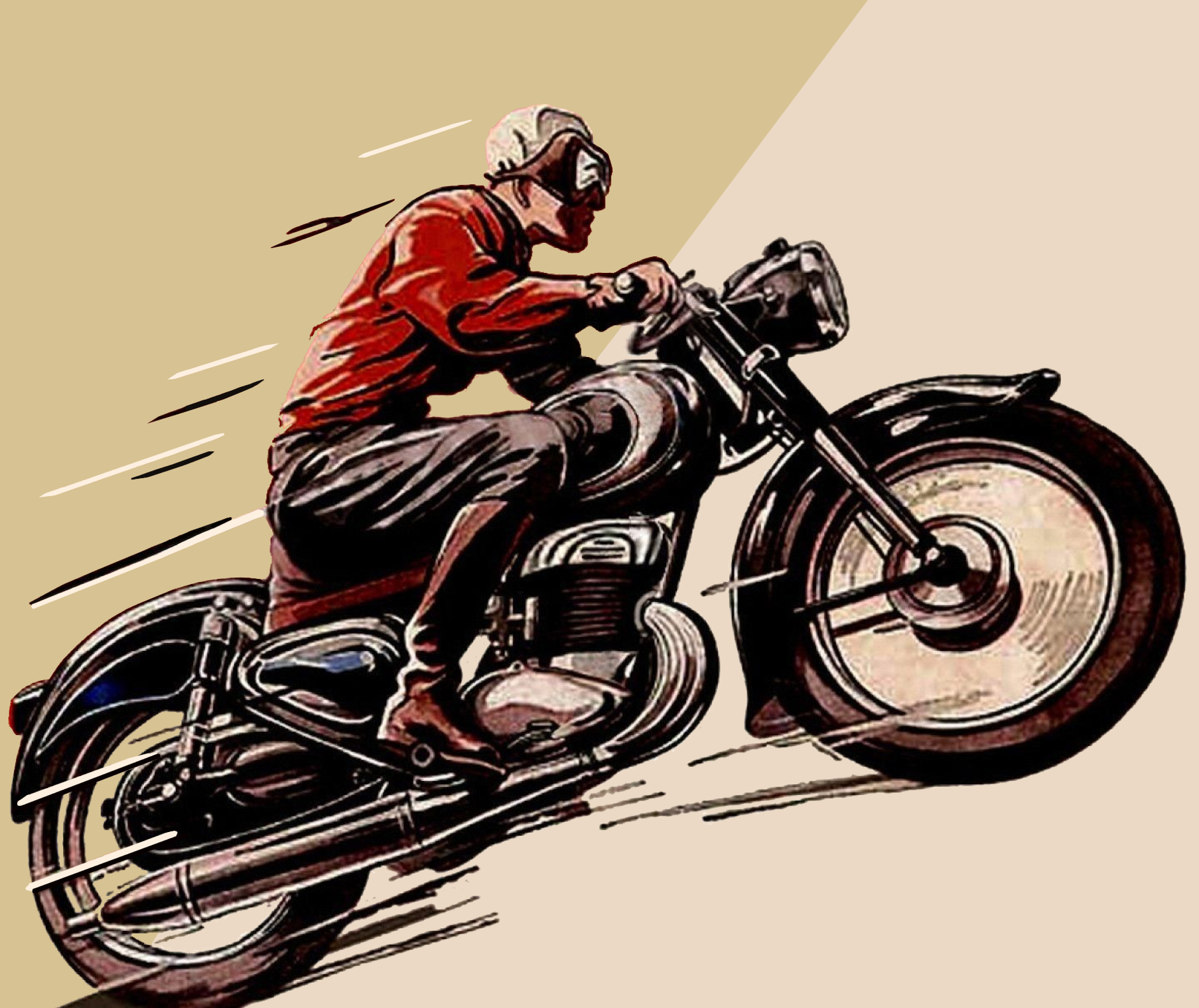 Red motorbike