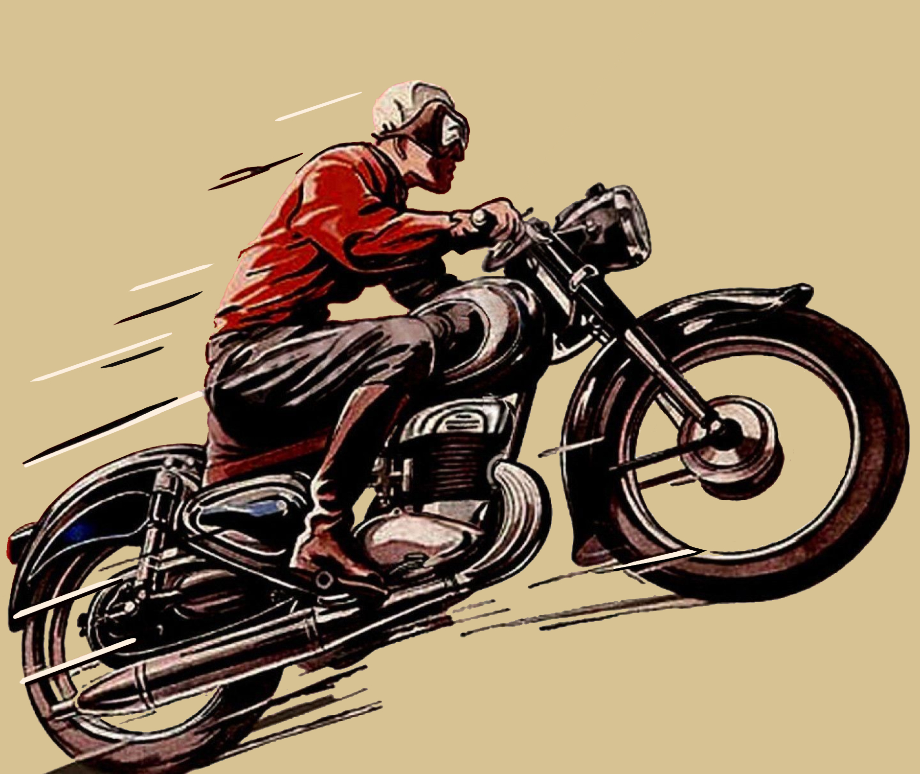 Red motorbike